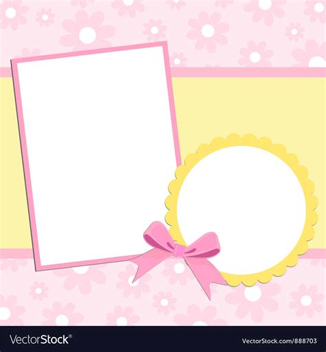 Blank template for greetings card Royalty Free Vector Image