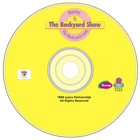 Barney: The Backyard Show (1988) DVD Disc by BisLoveBisLife on DeviantArt