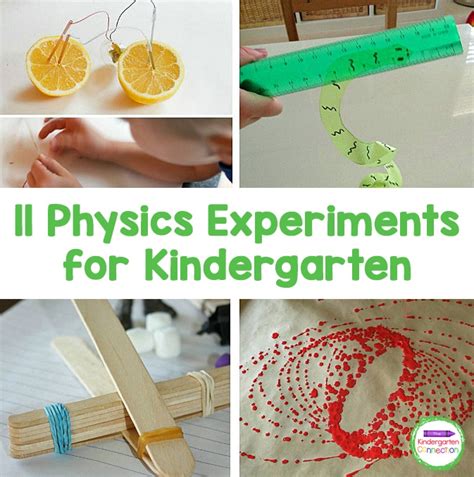 11 Awesome Physics Experiments for Kids - The Kindergarten Connection