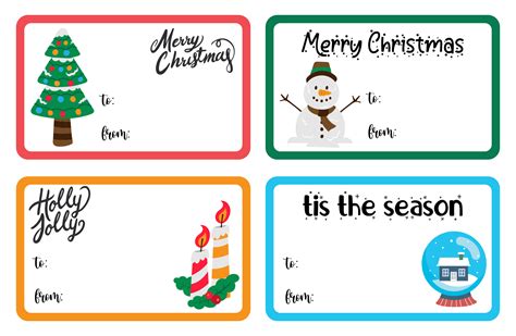 Creative Christmas Gift Tag Templates