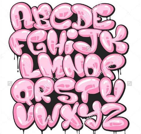 9+ Bubble Letter Alphabets - JPG Download | Fuente de grafitti, Diseños de graffiti, Letras graffiti