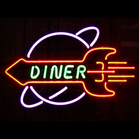 Cool Neon Signs, Neon Bar Signs, Vintage Neon Signs, Neon Light Signs, Vintage Diner, Retro ...