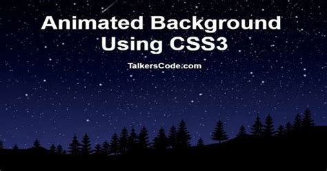 Create Animated Background Using CSS3