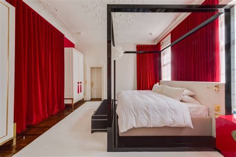 red curtains for bedroom | Interior Design Ideas