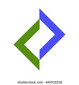 Blue Green Logo Design Vector Stock Vector (Royalty Free) 445918318