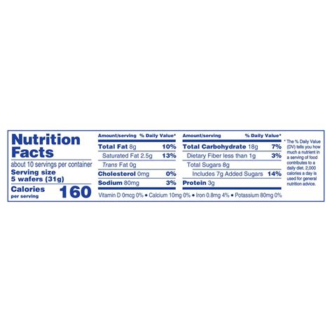 Nutter Butter Cookies Nutrition Label - Kroger - Nutter Butter Peanut Butter Sandwich Cookies ...