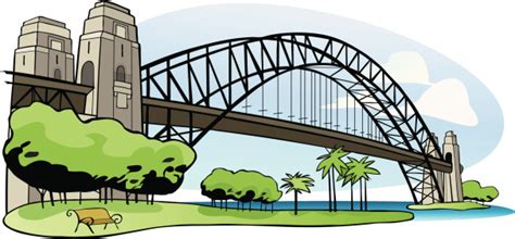 Harbour bridge clipart - Clipground