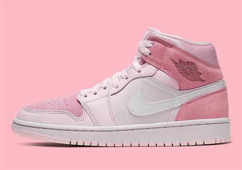 Air Jordan 1 Mid "Digital Pink" With Basketball Leather - Restock - Foot Fire