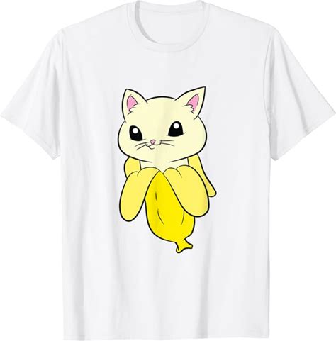 Amazon.com: Banana Cat Funny Cat In Banana Love Cats And Bananas T-Shirt: Clothing