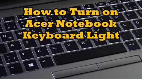 Acer keyboard light turn on and off How to turn on keyboard backlight Acer Aspire Swift Nitro ...