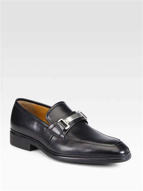 Lyst - Bally Leather Loafers in Black for Men