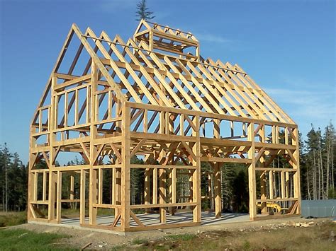 30' X 40' Timber Frame Barn - Black Dog Timberworks