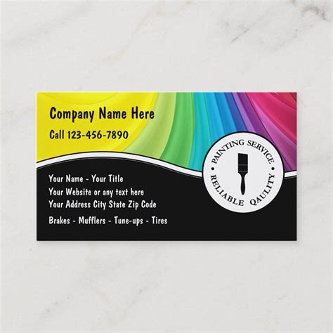 Painting Business Cards | Zazzle