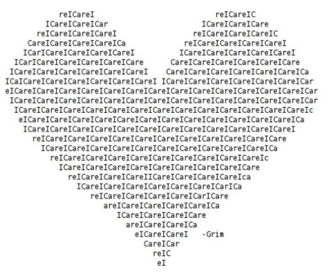 Valentine ASCII Text Art Hearts | hubpages