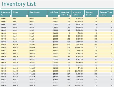 Inventory Templates | Free Inventory Templates