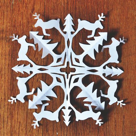 Zauberbear: Reindeer Snowflake Pattern