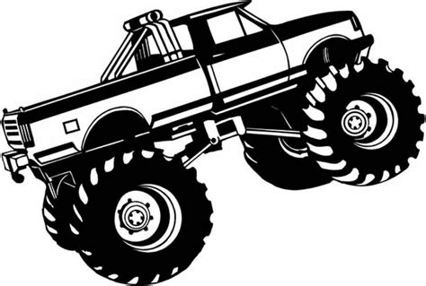 Monster Truck Stencil Printable - Printable Word Searches