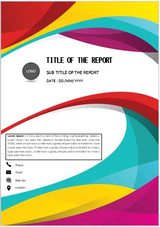 assignment front page format examples, book front page design word free download, business paper ...