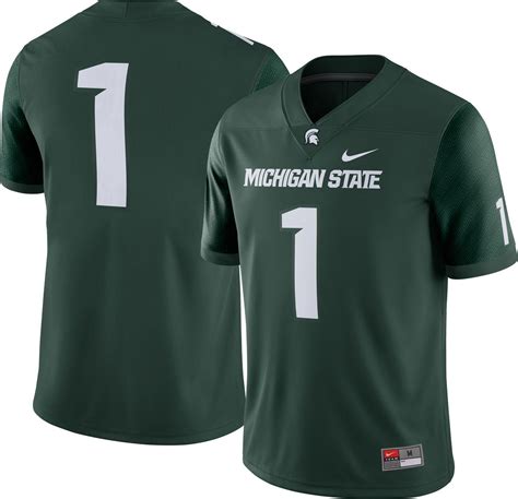 Nike Michigan State Spartans #1 Green Dri-fit Game Football Jersey for Men - Lyst