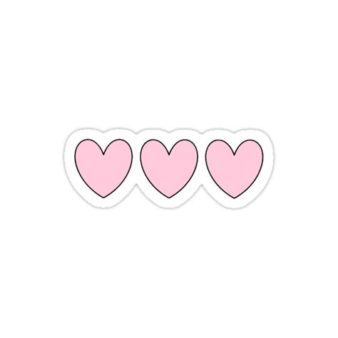 "Pink Heart Sticker" Stickers by amandabrynn | Redbubble