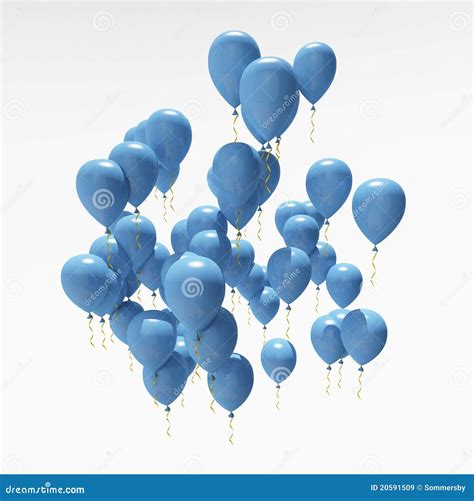 Blue party balloons stock illustration. Illustration of entertainment - 20591509