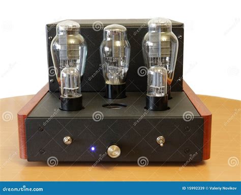 Vacuum tube amplifier stock image. Image of blue, amplifier - 15992339