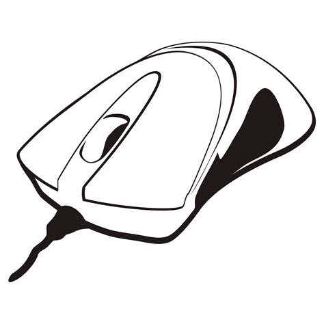 Vector for free use: Computer mouse