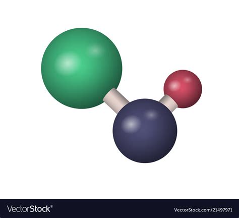 3d naoh molecule Royalty Free Vector Image - VectorStock