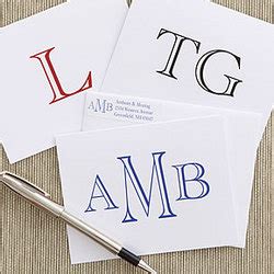 Monogrammed Note Cards and Envelopes - FindGift.com