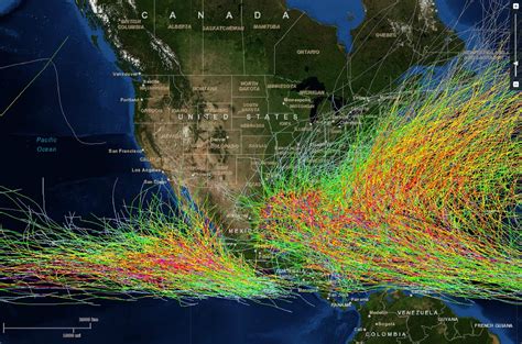 Florida Hurricane Paths History Map - Share Map