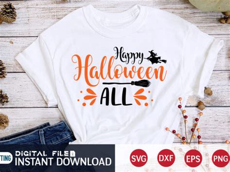 Funny Happy Halloween All SVG, Halloween SVG, Halloween t shirt bundle, Halloween shirt cut file ...