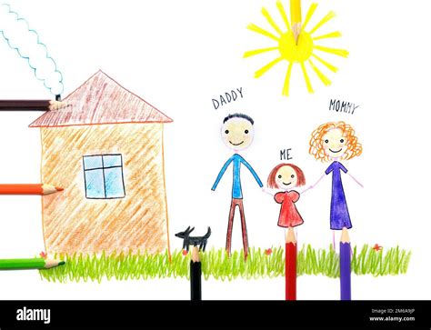 Kids drawing Cut Out Stock Images & Pictures - Alamy