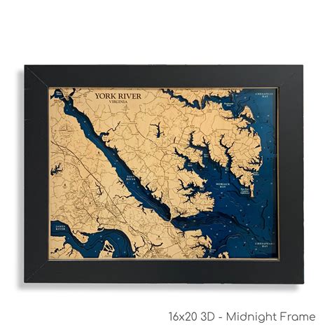 York River Map | Wooden Maps | thirtyAXIS