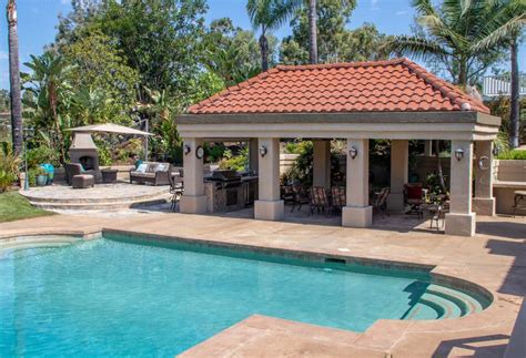 50 Swimming Pool House, Cabana and Pergola Ideas (Photos) - Home Stratosphere