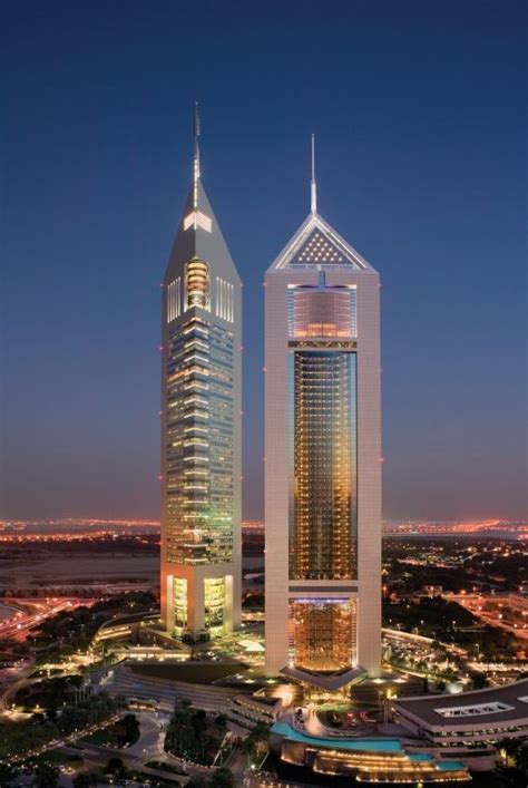 Jumeirah Emirates Towers, Dubai, United Arab Emirates | Dubai, Tower, Architecture