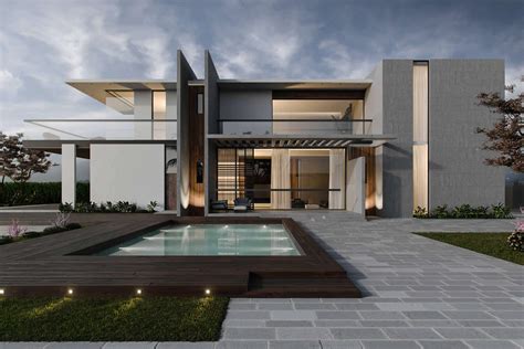 Modern Villa Exterior 3d Visualization by Archicgi - Showcase - Talk at Ronen Bekerman's Blog ...