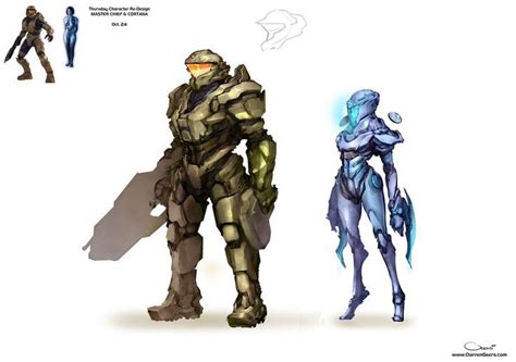 Master Chief and Cortana Re-design by DarrenGeers | Armadura de halo, Diseño de personajes ...