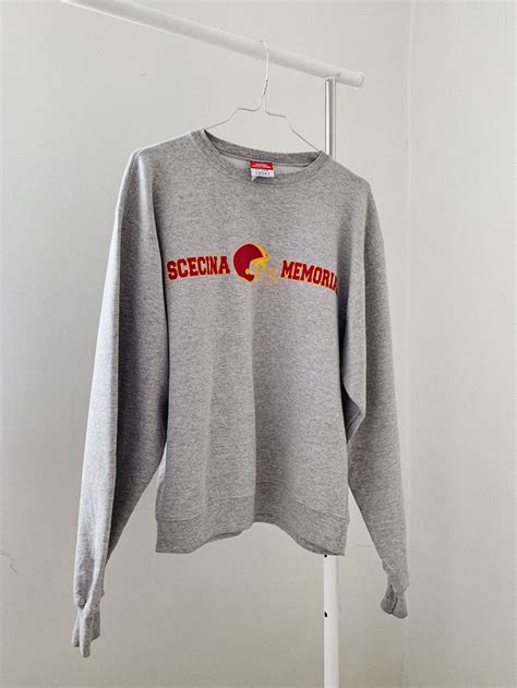 Vintage Scecina Memorial High School Champion Sweatshirt. Grey - Etsy