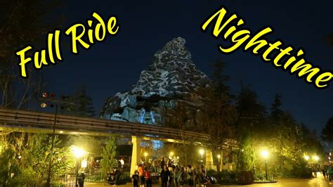 MATTERHORN BOBSLEDS NIGHT TIME (Full Ride) HD DISNEYLAND- Fantasyland - YouTube