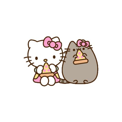 Hello Kitty Cat Sticker by Pusheen for iOS & Android | GIPHY