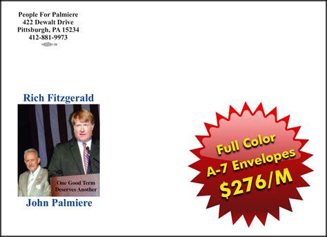 Custom Envelopes | Custom Envelopes for Your Political Campaign | Print Shop in Verona, PA