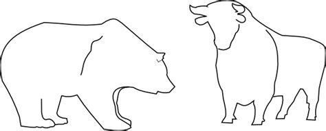 Bull And Bear clip art Free vector in Open office drawing svg ( .svg ) vector illustration ...