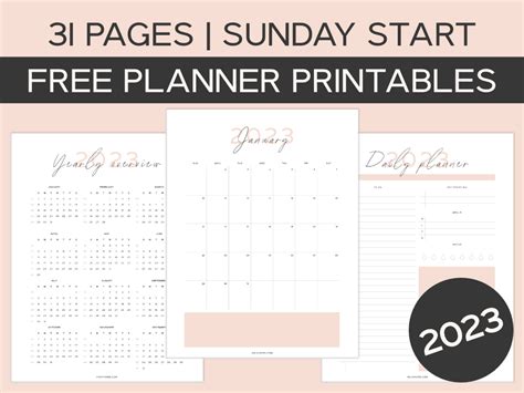 2023-2024 Monthly Calendar Planner Images - Junia Nicoli