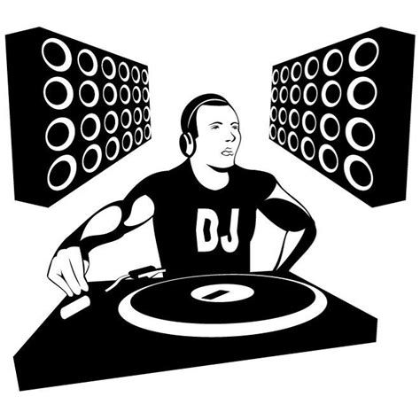 Music DJ illustration Royalty Free Stock SVG Vector