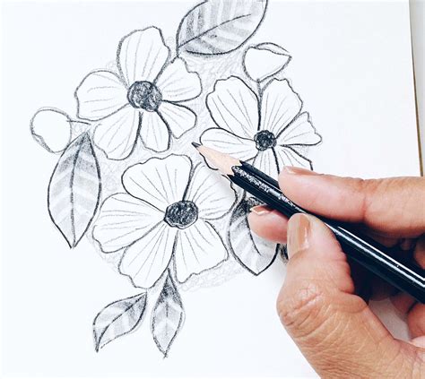 Pencil Shading Tips for Easily Sketching Flowers - Tombow USA Blog