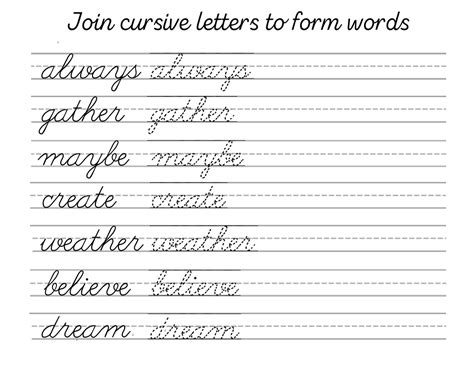 Cursive Letters