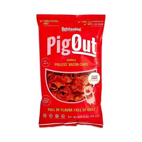 Pig Out Pigless Chipotle Bacon Chips - Thrive Market