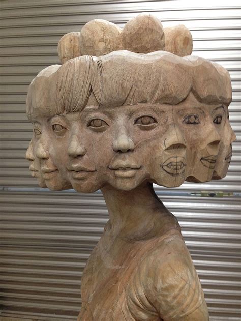 Japanese Sculptor Shows How He Transforms Wood Into Surreal Statues | Bored Panda