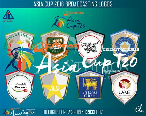 ASIA CUP T20 2016 BROADCASTING LOGOS