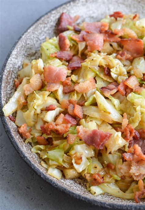 Fried Cabbage with Bacon (keto + low carb) - The Best Keto Recipes